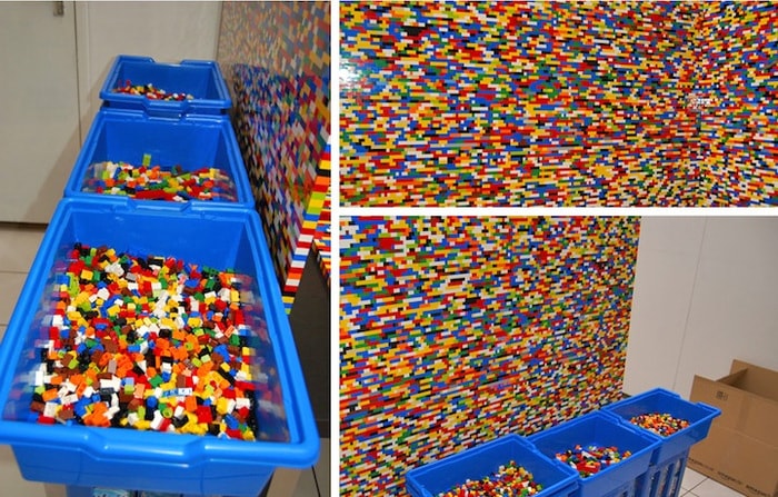 Офисная перегородка из конструктора LEGO
